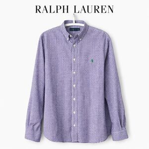 Polo Ralph Lauren Purple Gingham Button Down Shirt Classic Preppy XXL